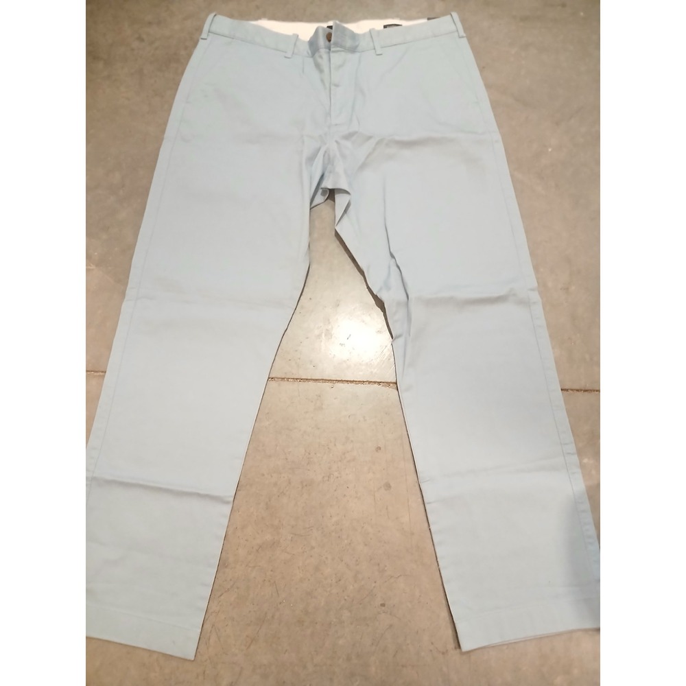 J Crew Pants Mens 38X32 Blue Flex Flat Front Straight Leg Pant NWT - Picture 3 of 5